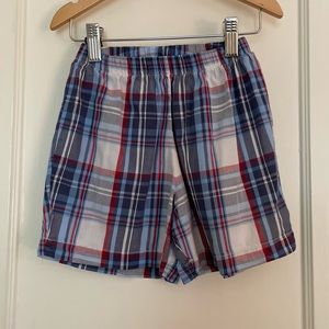 bella bliss boys play shorts patriotic plaid cotton elastic waist 3
